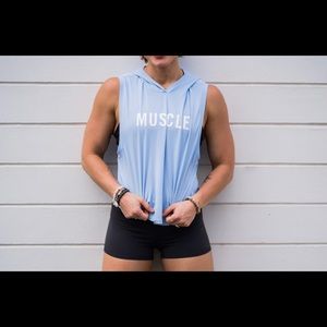 BarBella Muscle Sleeveless Hoodie-Large